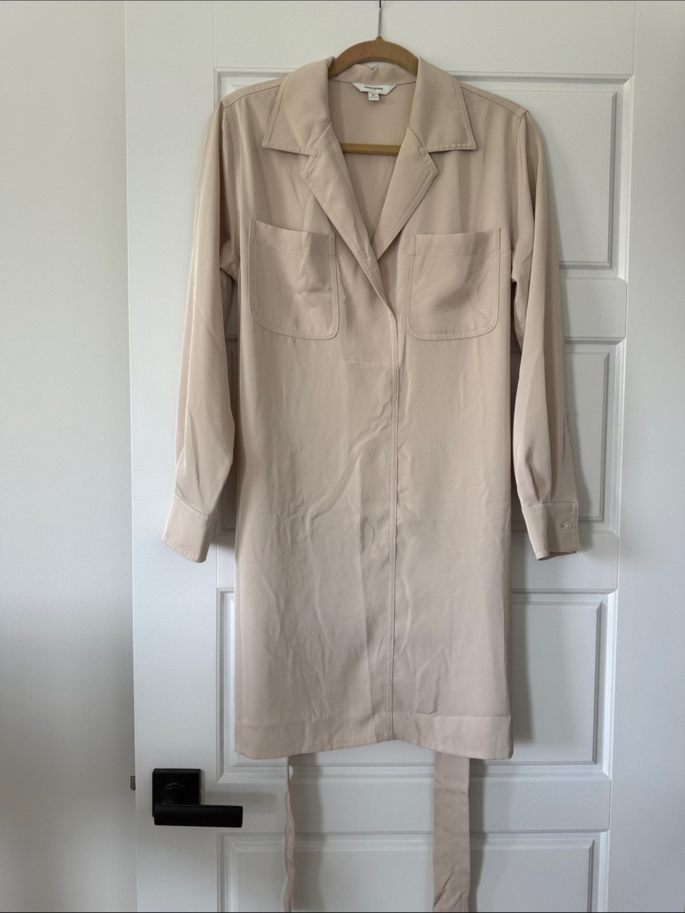 Banana Republic Cream Trench Shirt Dress Coat